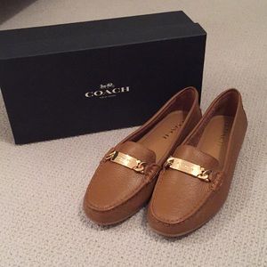 NWT Coach Brown Leather Loafer, W8.5
